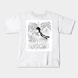 Cherries Girl Kids T-Shirt